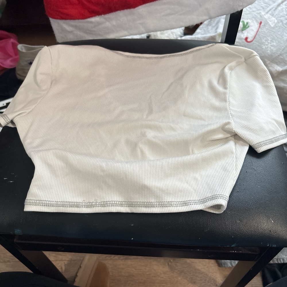 SHEIN, white, thin, ribbed, never worn